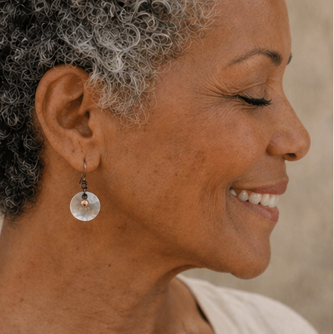 Freshwater Pearl and shell earrings